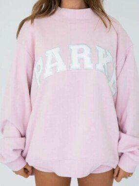 Parke Varsity Mockneck Sprinkle + White in S/M & L/XL, NWT